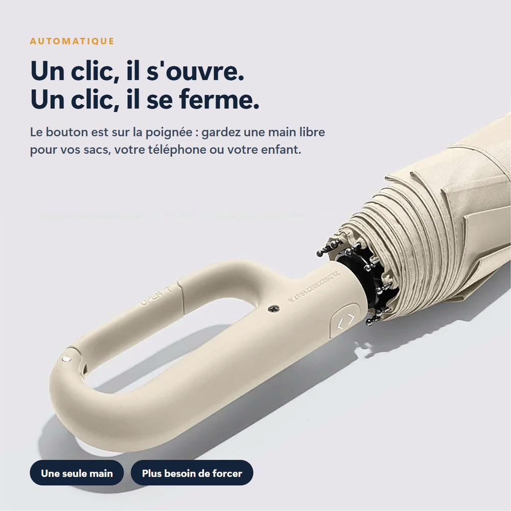 Ouverture et fermeture automatiques d'une seule main